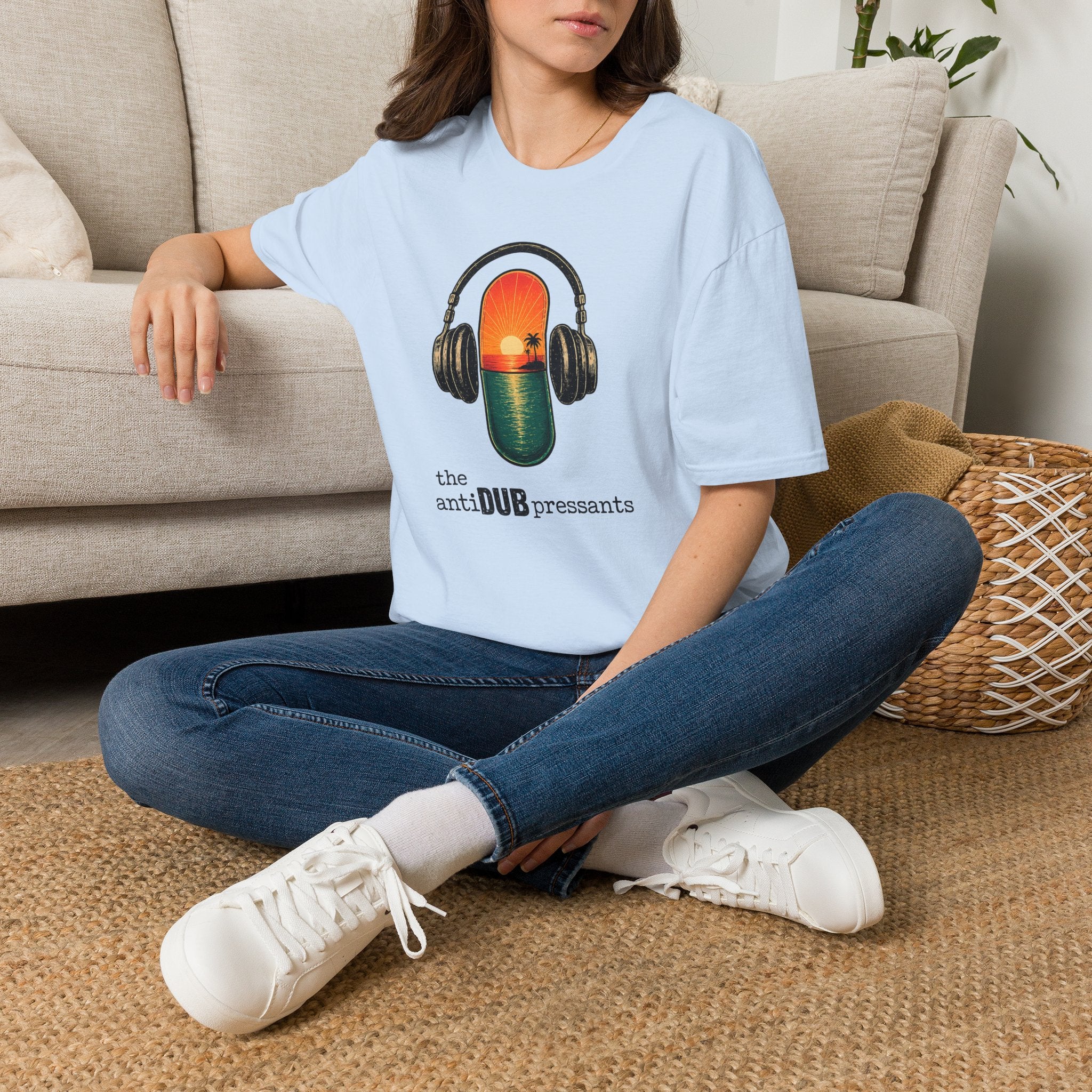 Sunset Pill Concert T-Shirt — the antiDUBpressants retro T