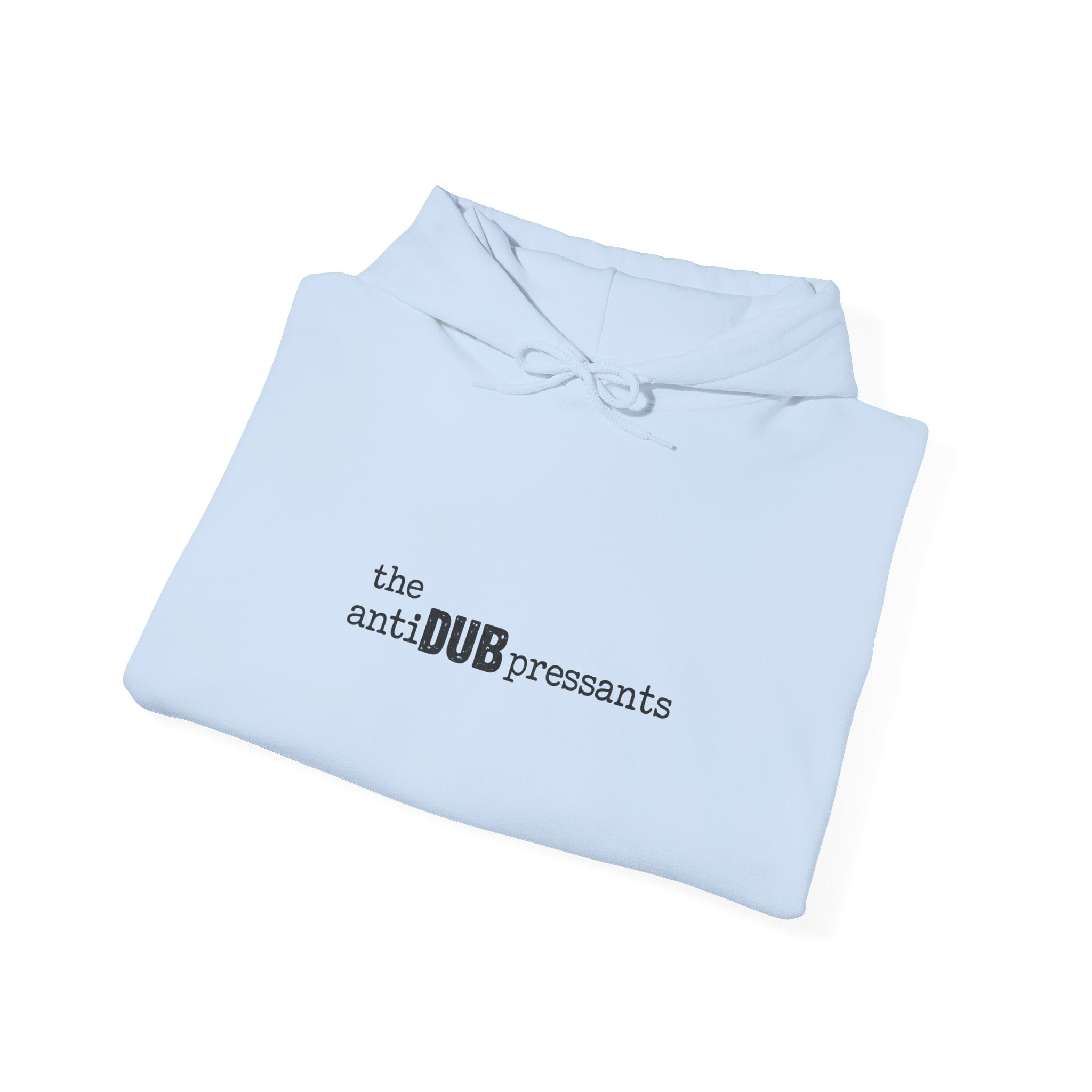 the antiDUBpressants Hoodie — “Music is medicine, community is the cure” Minimal Pullover