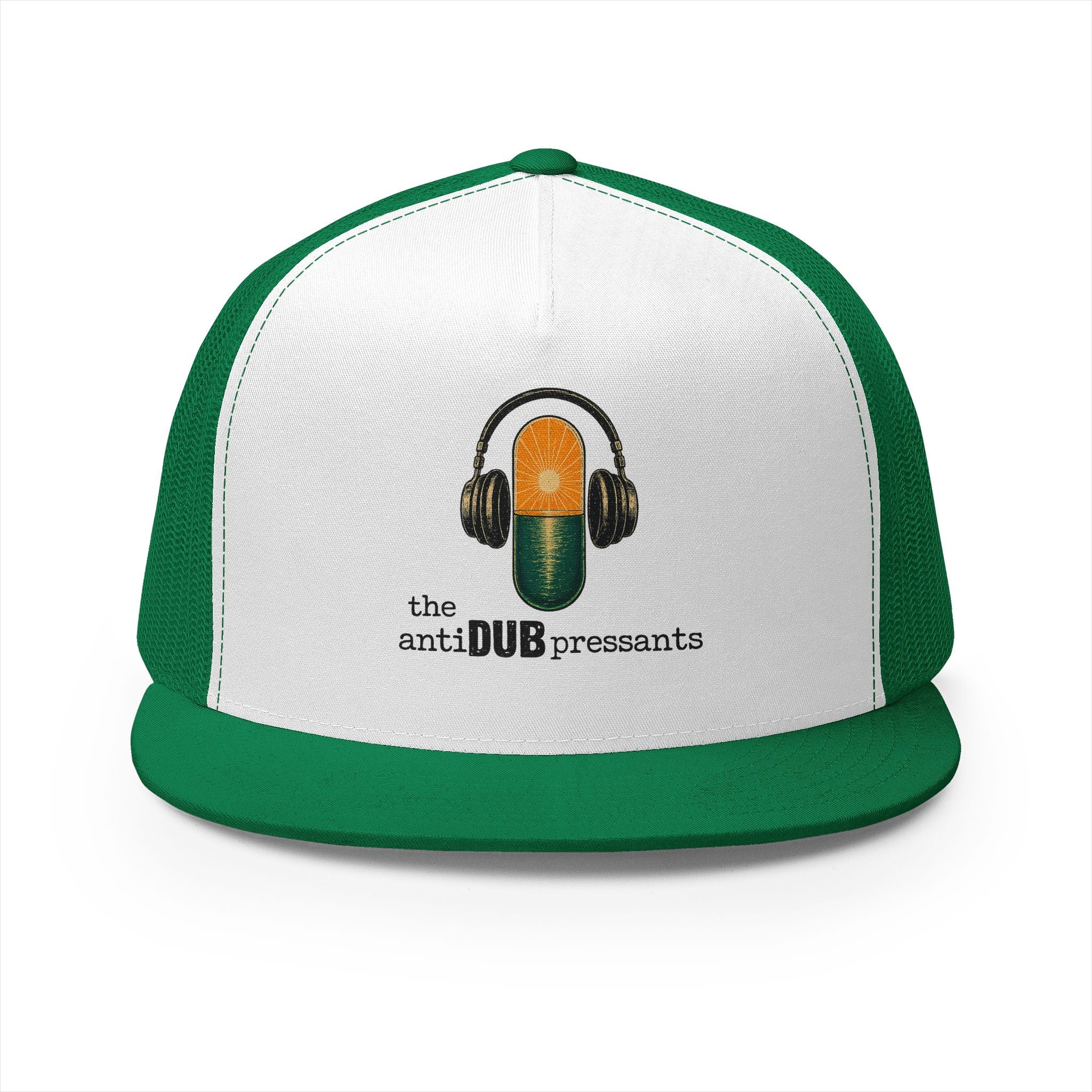 Trucker Cap — 'the antiDUBpressants' Pill Logo Mesh Snapback