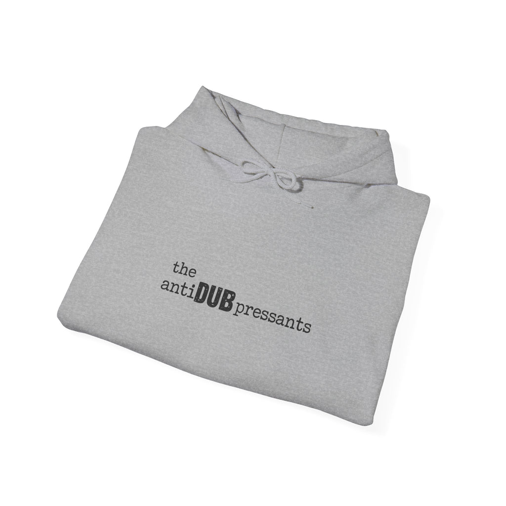 the antiDUBpressants Hoodie — “Music is medicine, community is the cure” Minimal Pullover