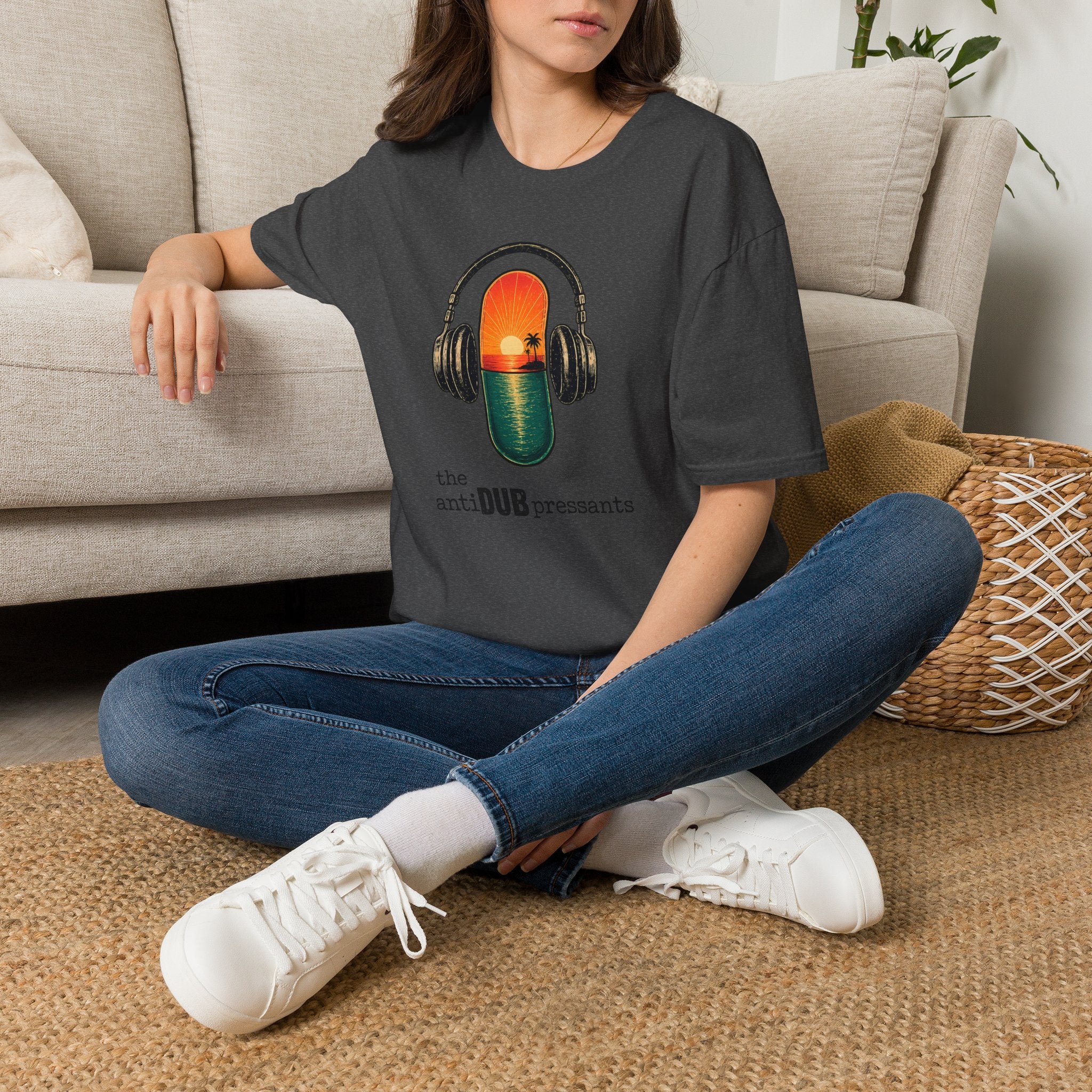 Sunset Pill Concert T-Shirt — the antiDUBpressants retro T