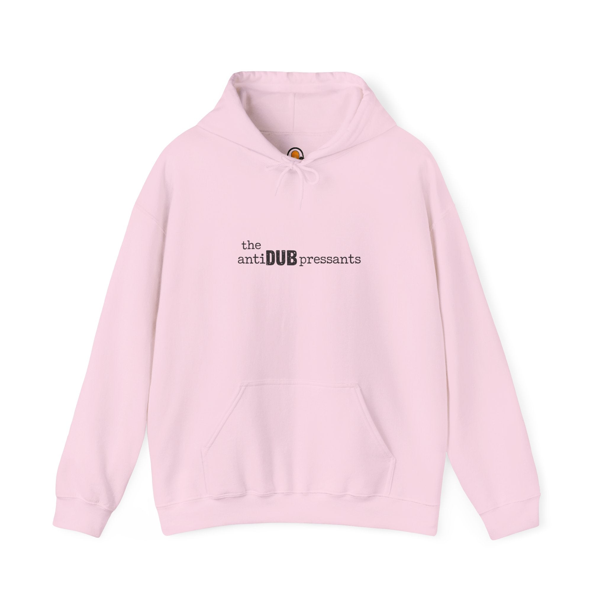 the antiDUBpressants Hoodie — “Music is medicine, community is the cure” Minimal Pullover