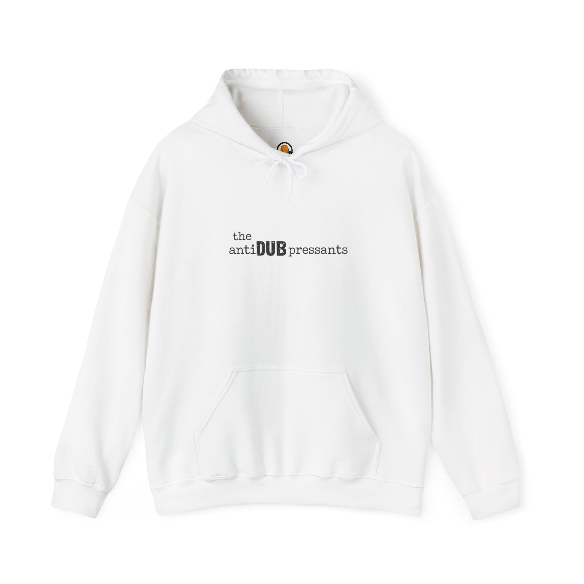 the antiDUBpressants Hoodie — “Music is medicine, community is the cure” Minimal Pullover