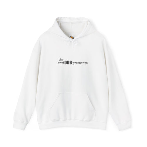 the antiDUBpressants Hoodie — “Music is medicine, community is the cure” Minimal Pullover
