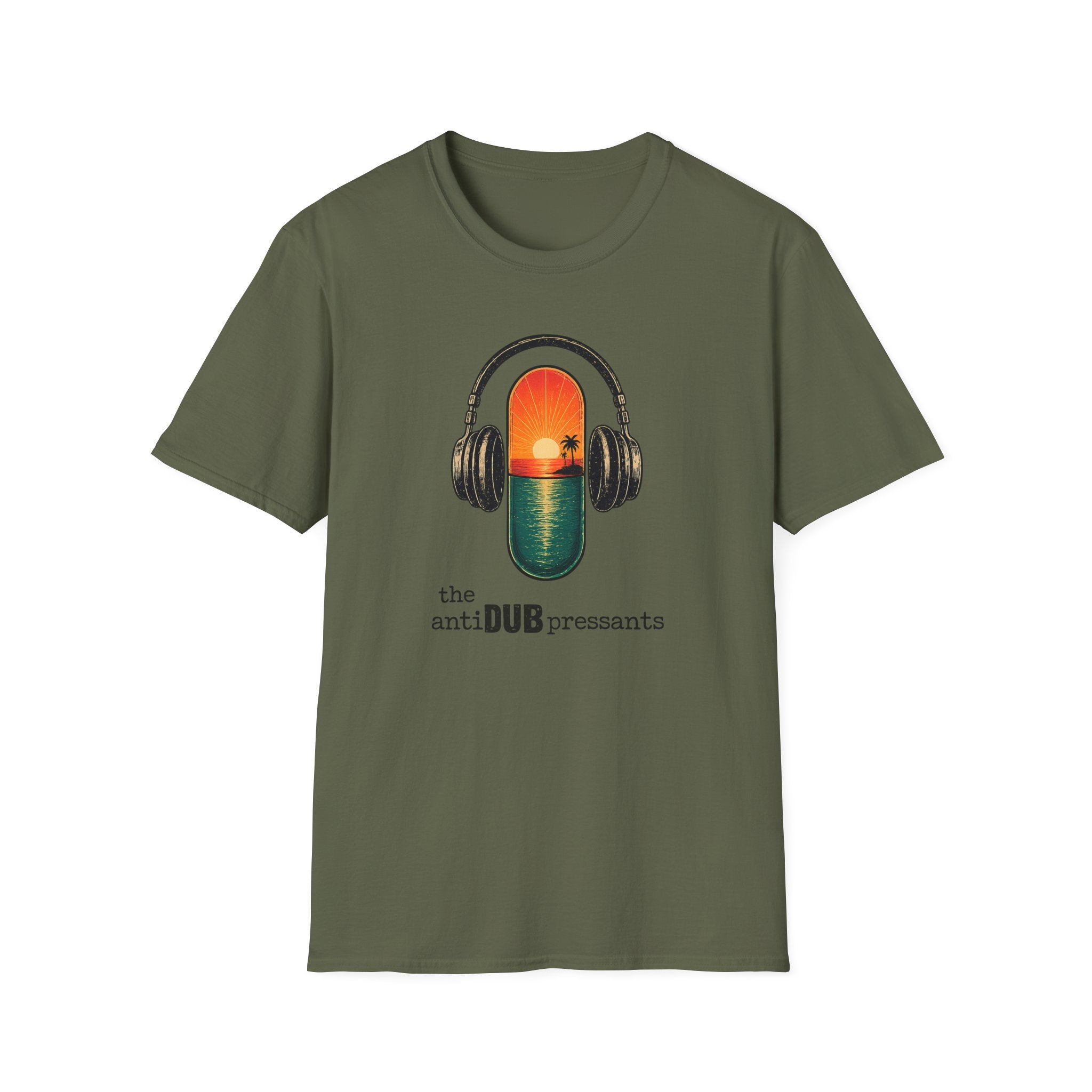 Sunset Pill Concert T-Shirt — the antiDUBpressants retro T