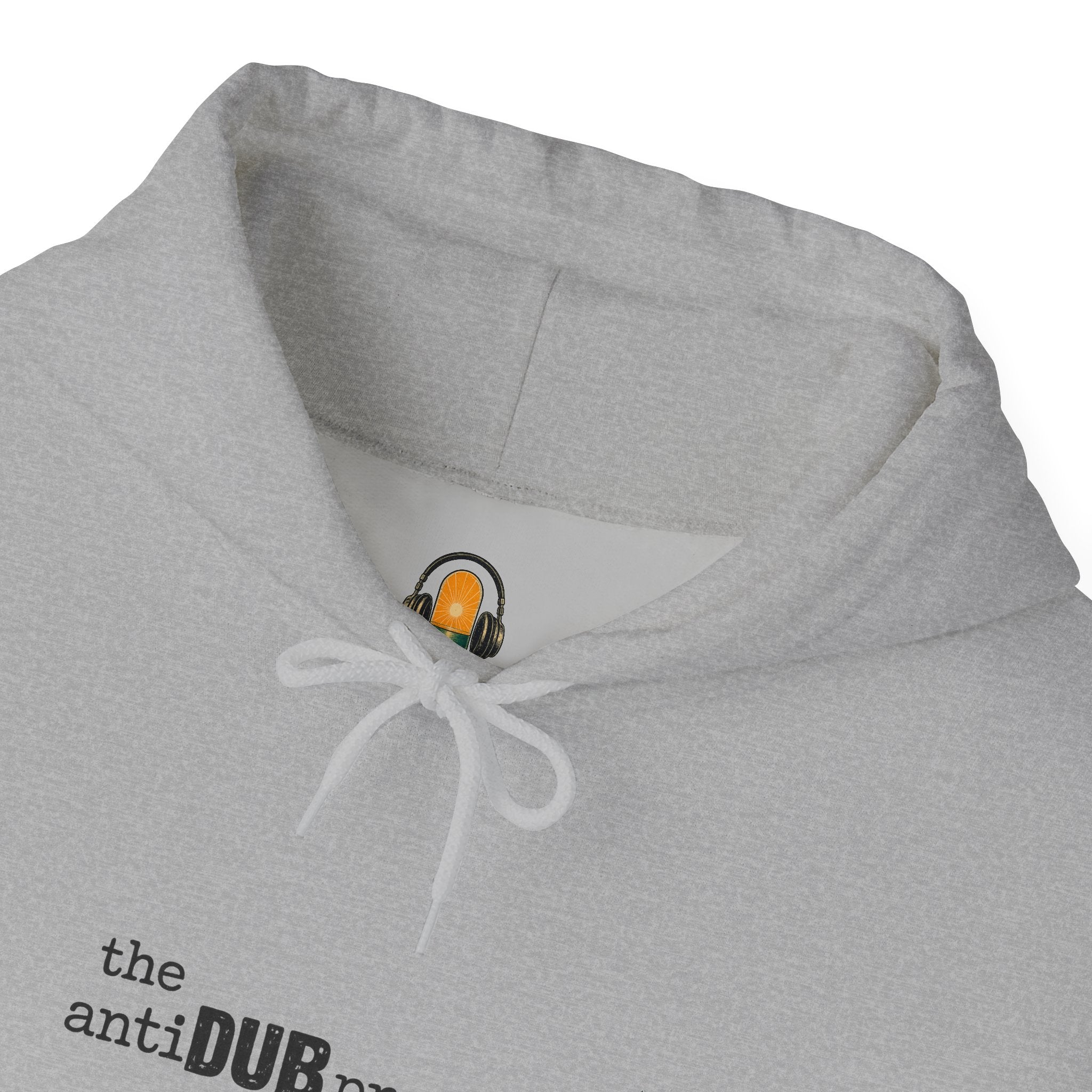 the antiDUBpressants Hoodie — “Music is medicine, community is the cure” Minimal Pullover