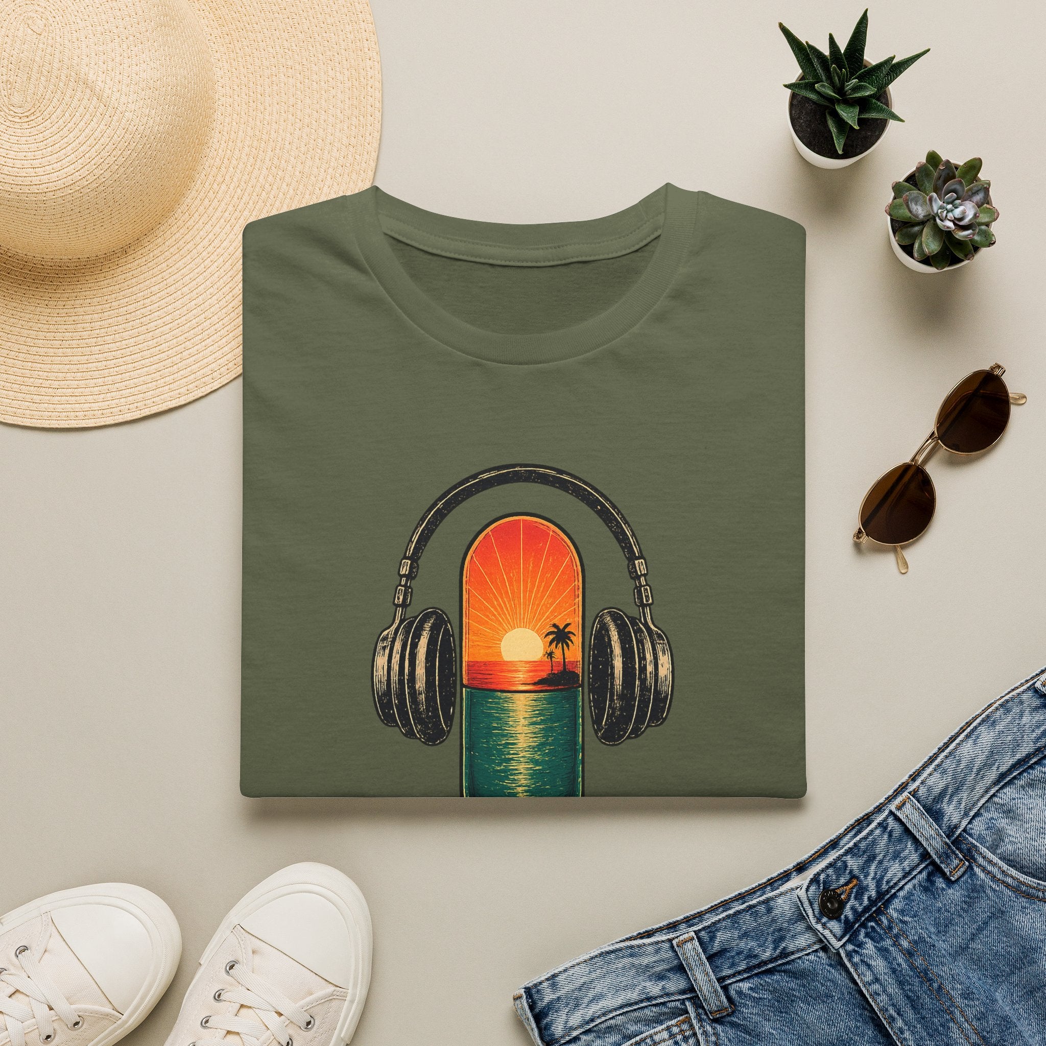Sunset Pill Concert T-Shirt — the antiDUBpressants retro T
