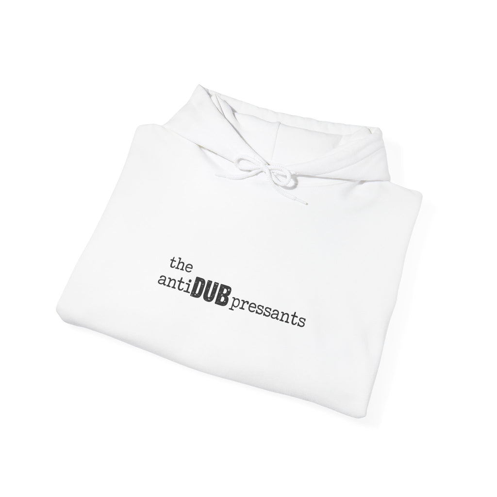 the antiDUBpressants Hoodie — “Music is medicine, community is the cure” Minimal Pullover