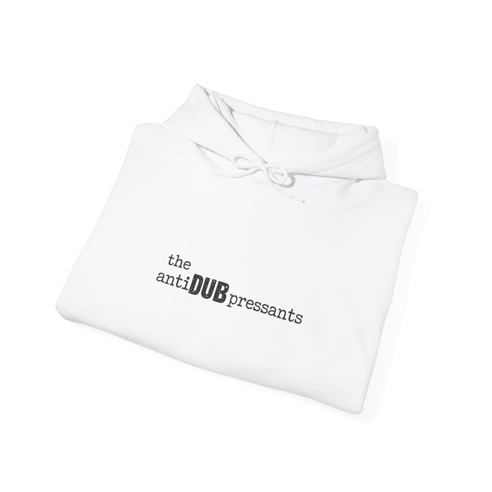 the antiDUBpressants Hoodie — “Music is medicine, community is the cure” Minimal Pullover