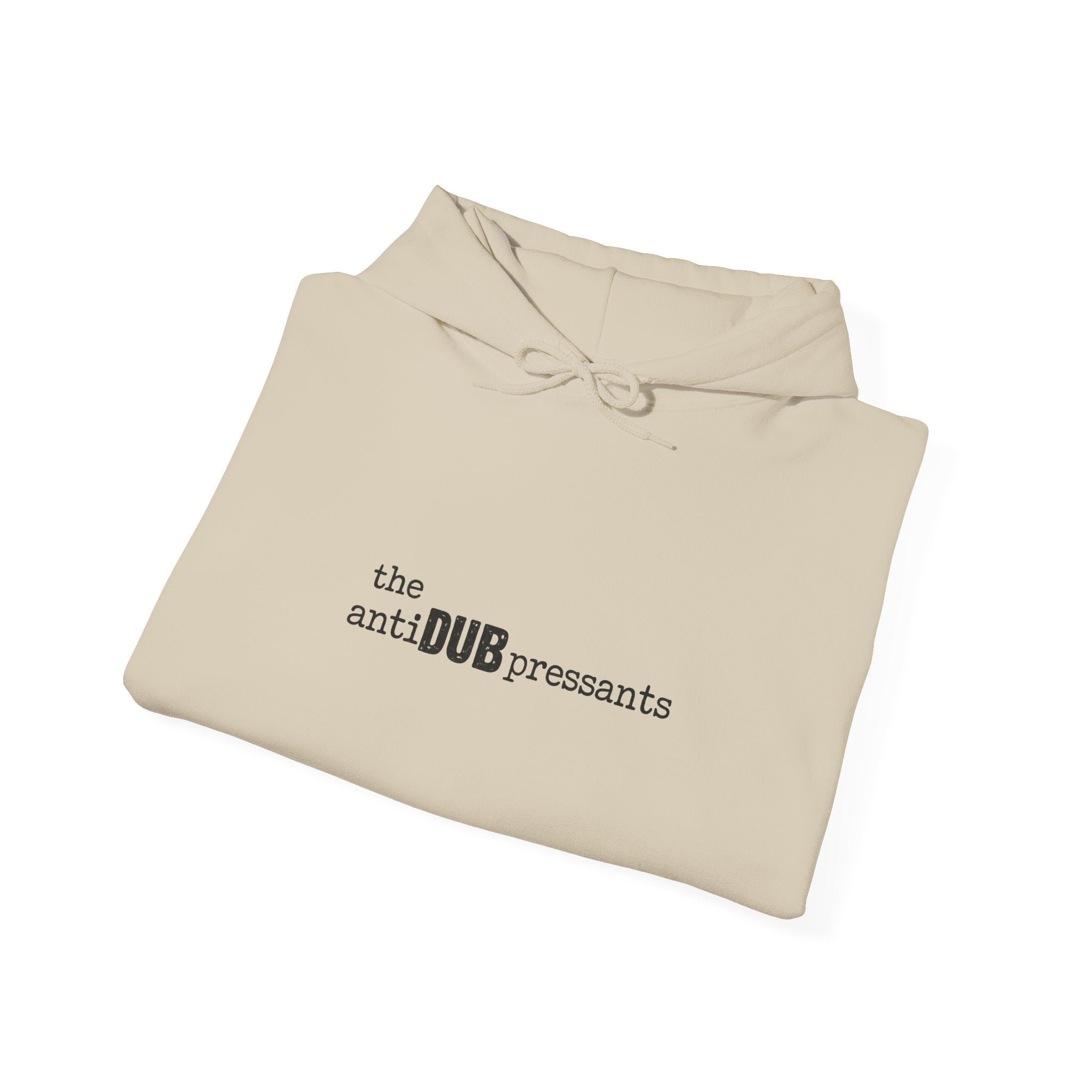 the antiDUBpressants Hoodie — “Music is medicine, community is the cure” Minimal Pullover