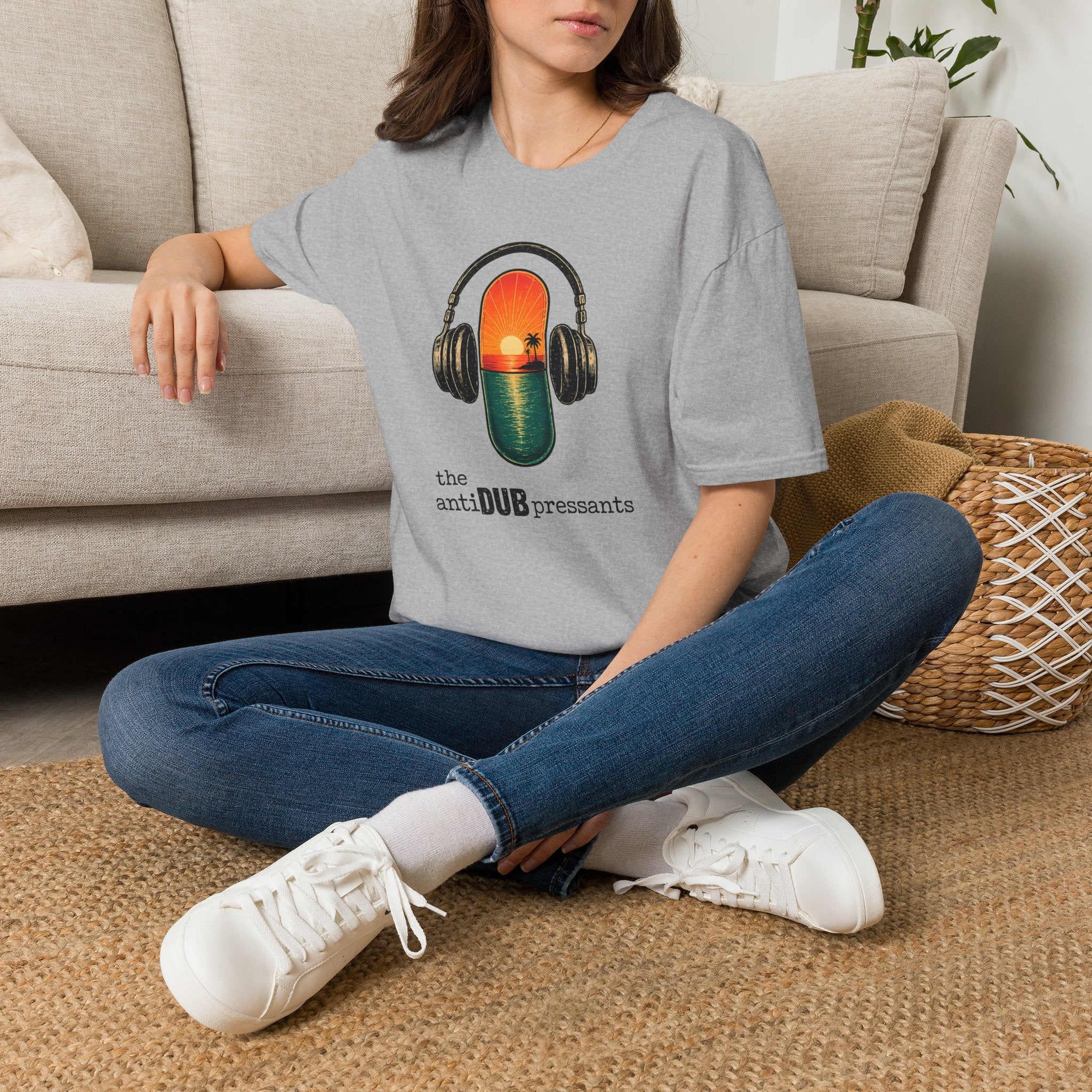 Sunset Pill Concert T-Shirt — the antiDUBpressants retro T